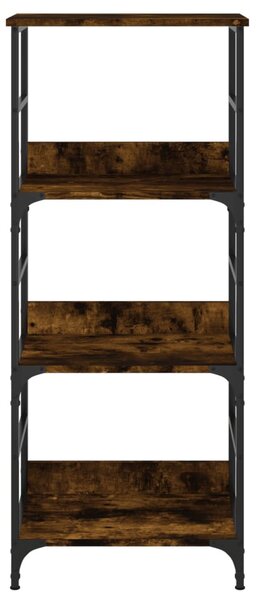 Füstös tölgy színű szerelt fa könyvespolc 50 x 33 x 117,5 cm