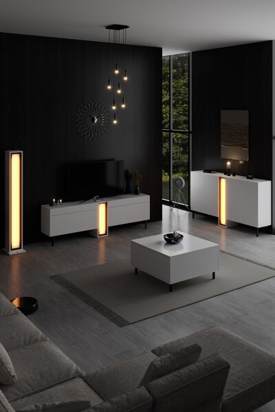 Hanah Home Floor Lamp White Nova - White