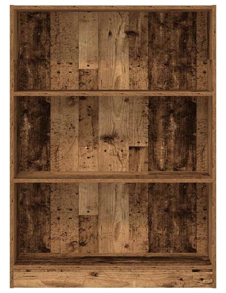 Antik fa színű szerelt fa könyvespolc 80 x 24 x 109 cm