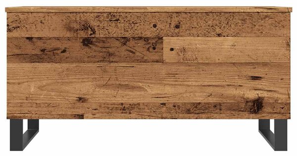 Antik fa színű szerelt fa dohányzóasztal 90 x 44,5 x 45 cm