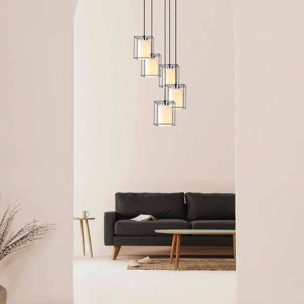 Opviq Swank fekete csillár - 702-5S2