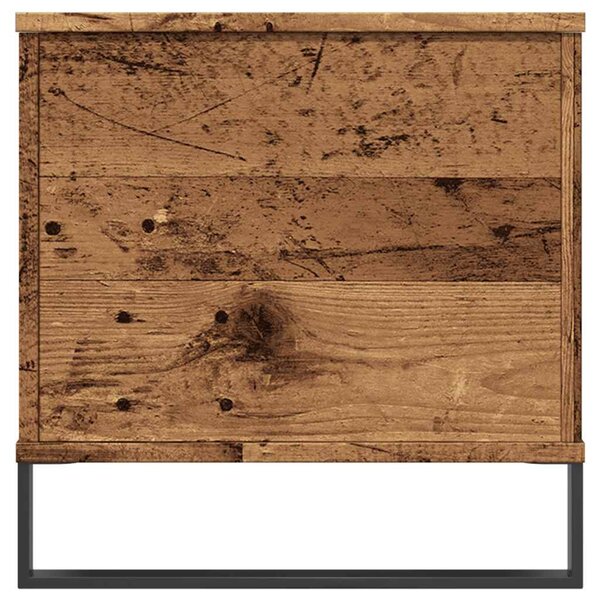 Antik fa színű szerelt fa dohányzóasztal 90 x 44,5 x 45 cm