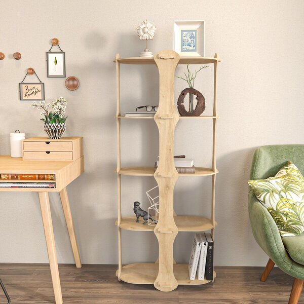 Hanah Home Könyvespolc tölgy Ayzi - tölgy