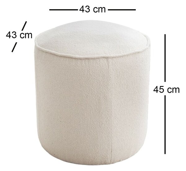 Atelier Del Sofa Puff Krém Teddy - Krém