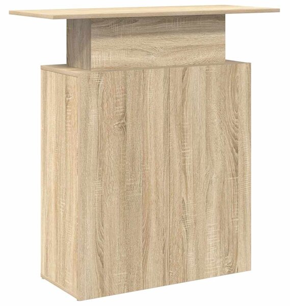 Recepciós pult sonoma tölgy 100x40x104 cm szerelt fa