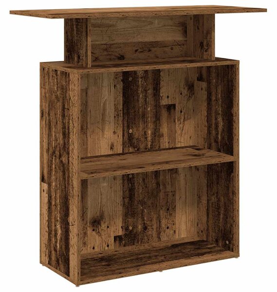Recepciós pult antik fa 100x40x104 cm szerelt fa