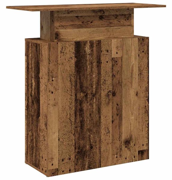 Recepciós pult antik fa 100x40x104 cm szerelt fa