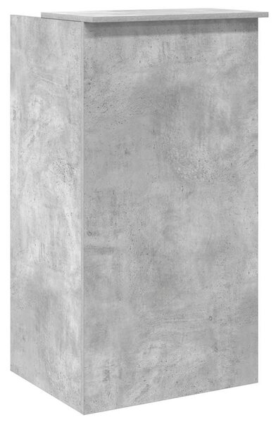 Recepciós pult betonszürke 55x50x103,5 cm szerelt fa