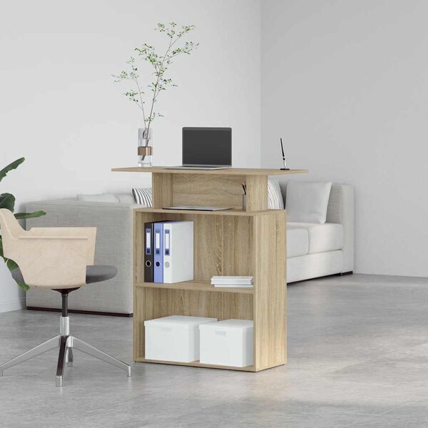Recepciós pult sonoma tölgy 100x40x104 cm szerelt fa