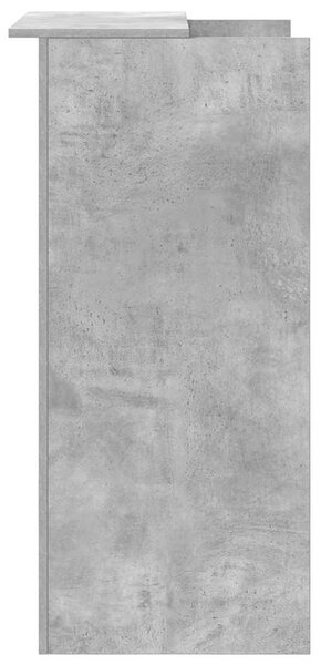 Recepciós pult betonszürke 55x50x103,5 cm szerelt fa