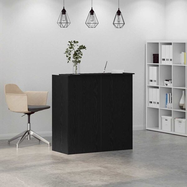 Fekete tölgyfa recepciósasztal 100 x 50 x 103,5 cm