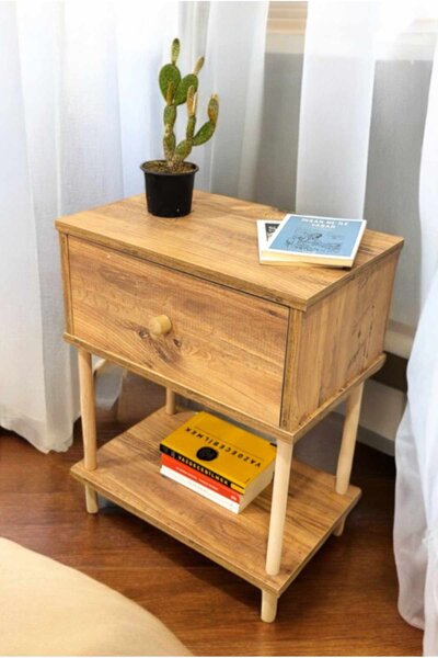 Hanah Home Éjjeliszekrény Fenyő Peka-0002 - Fenyő