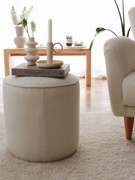 Atelier Del Sofa Puff Krém Teddy - Krém