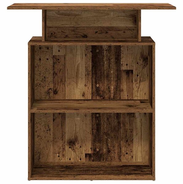 Recepciós pult antik fa 100x40x104 cm szerelt fa