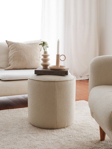Atelier Del Sofa Puff Krém Teddy - Krém