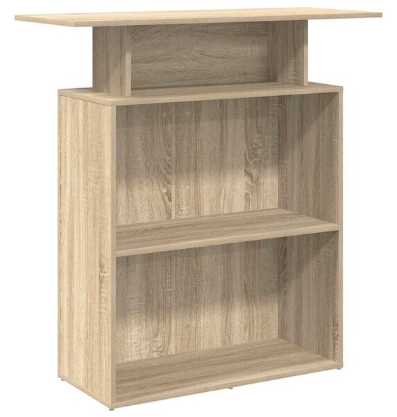 Recepciós pult sonoma tölgy 100x40x104 cm szerelt fa