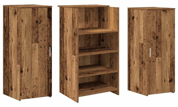 Recepciós pult antik fa 135x50x103,5 cm szerelt fa