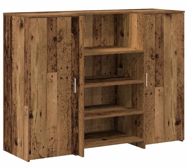 Recepciós pult antik fa 135x50x103,5 cm szerelt fa