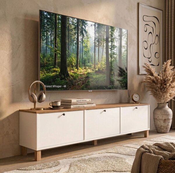 Hanah Home TV-állvány fehér tölgy Nord - ND6-SW