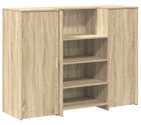 Recepciós pult sonoma tölgy 135x50x103,5 cm szerelt fa