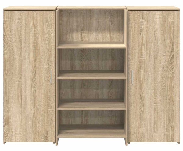 Recepciós pult sonoma tölgy 135x50x103,5 cm szerelt fa