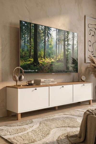 Hanah Home TV-állvány fehér tölgy Nord - ND6-SW