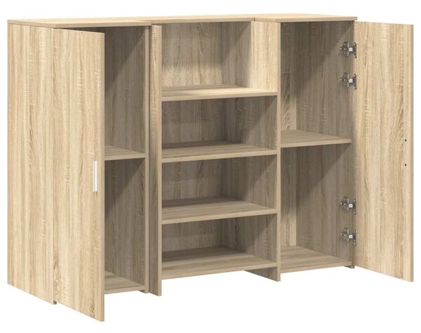 Recepciós pult sonoma tölgy 135x50x103,5 cm szerelt fa