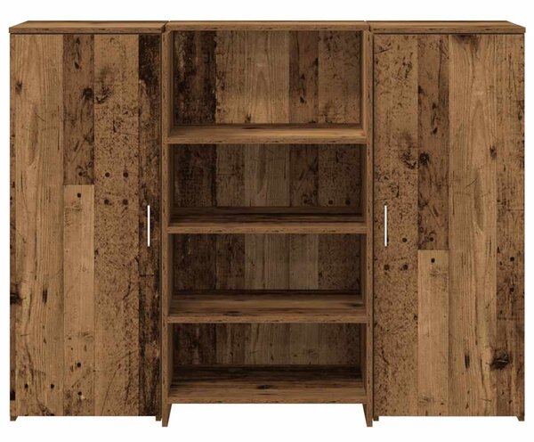 Recepciós pult antik fa 135x50x103,5 cm szerelt fa