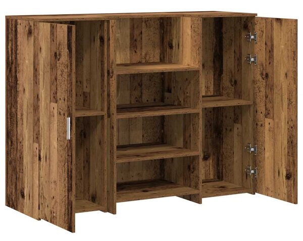 Recepciós pult antik fa 135x50x103,5 cm szerelt fa