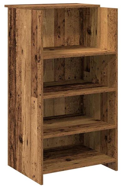 Recepciós pult antik fa 135x50x103,5 cm szerelt fa