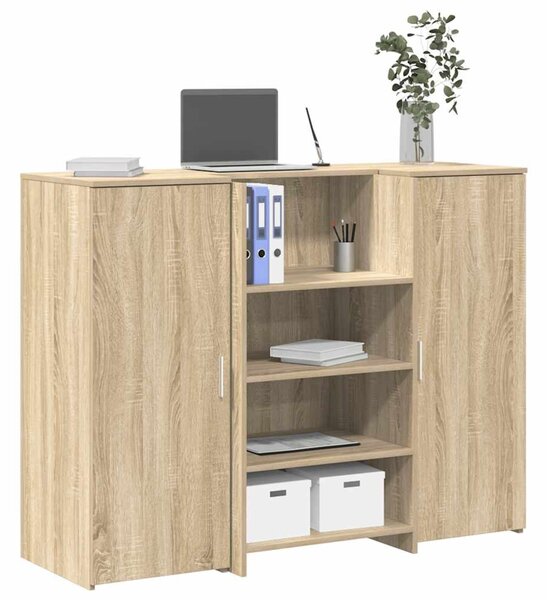 Recepciós pult sonoma tölgy 135x50x103,5 cm szerelt fa