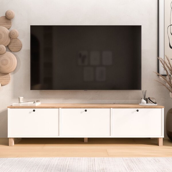 Hanah Home TV-állvány fehér tölgy Nord - ND6-SW