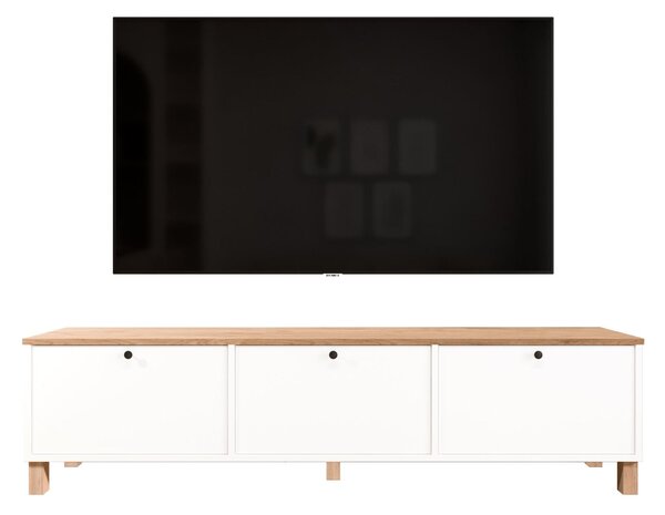 Hanah Home TV-állvány fehér tölgy Nord - ND6-SW