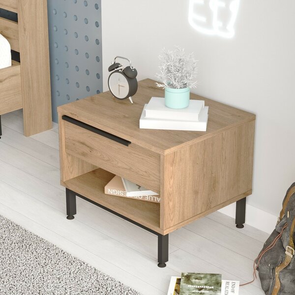 Hanah Home Nightstand Walnut On14-S