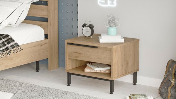 Hanah Home Nightstand Walnut On14-S