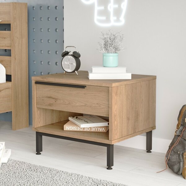 Hanah Home Nightstand Walnut On14-S