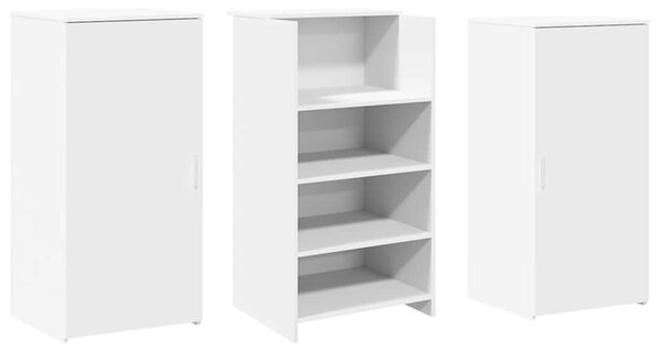 Recepciós pult fehér 155x50x103,5 cm szerelt fa