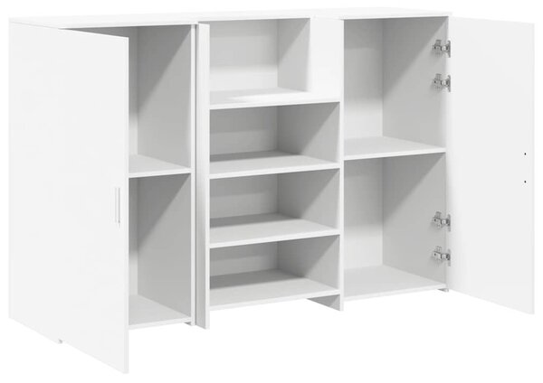 Recepciós pult fehér 155x50x103,5 cm szerelt fa