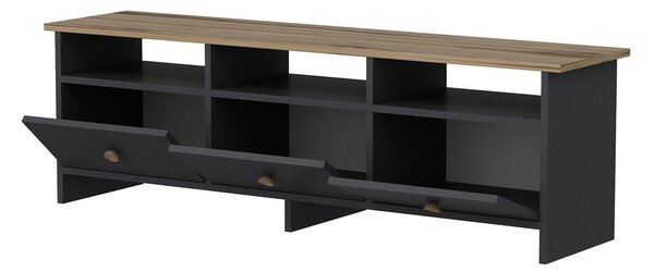 Hanah Home TV Stand Anthracite Oak Oslo - Anthracite