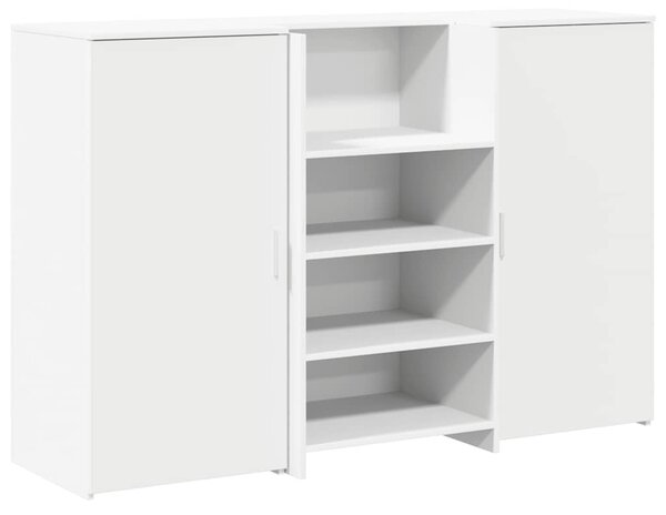 Recepciós pult fehér 155x50x103,5 cm szerelt fa
