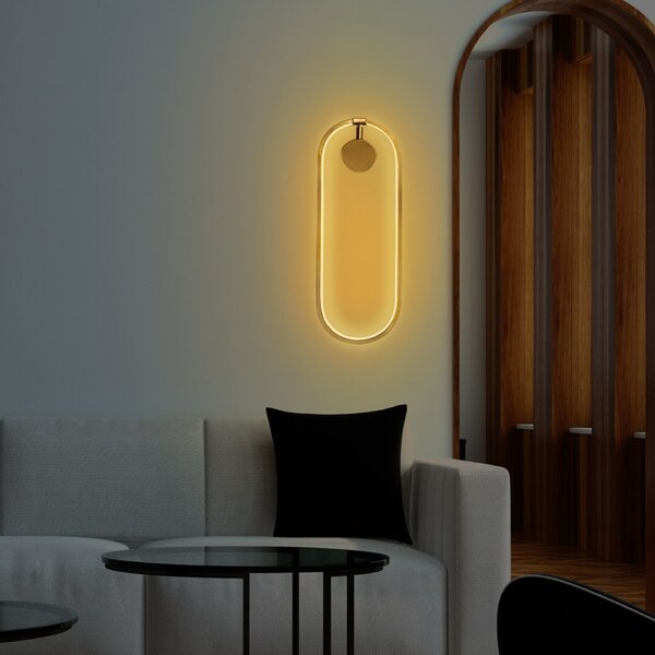 Opviq Fali lámpa Gold Can - 13557
