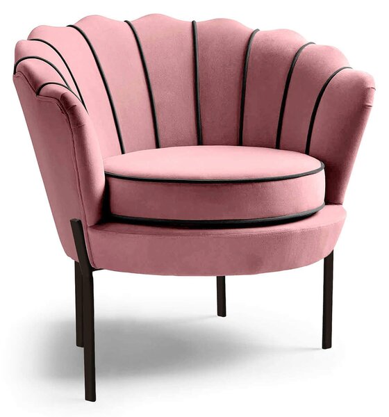 ANGELO kagyló fotel - rózsaszín