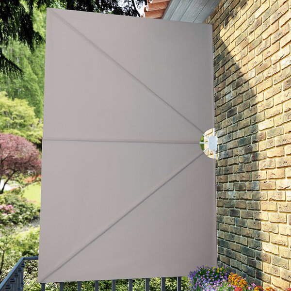 Krémszínű összecsukható terasz oldalárnyékoló 300 x 200 cm