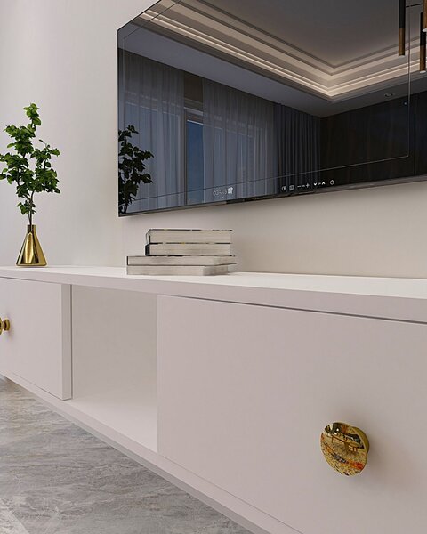 Hanah Home TV Stand White Zuzu 150 - White
