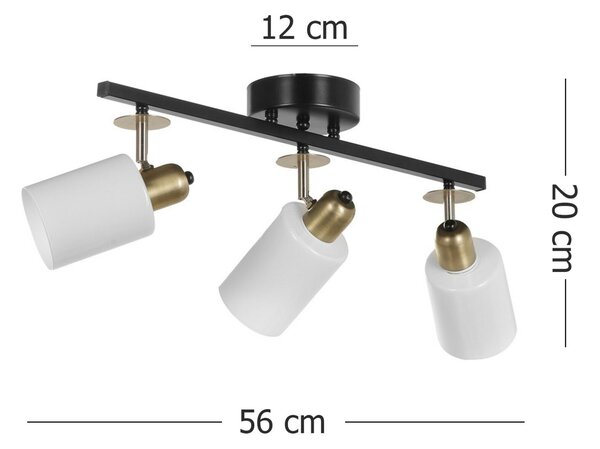Opviq Csillár Fekete Fehér 8431-3