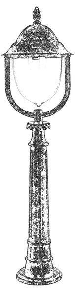 Opviq kültéri állólámpa, barna, BSU-68212-BKR-M1-B
