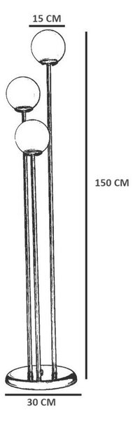 Opviq Floor Lamp Amber 8813-3