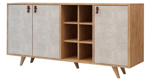 Hanah Home Console Oak White Prilika