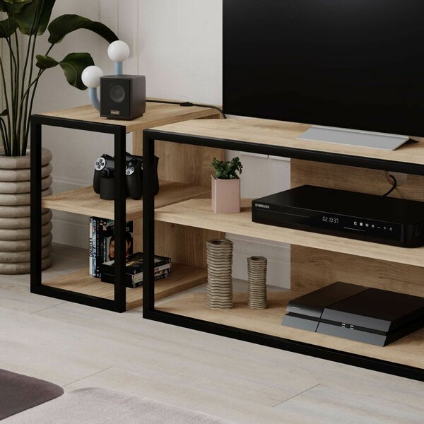 Hanah Home TV Stand Sapphire Oak Echo - Sapphire Oak