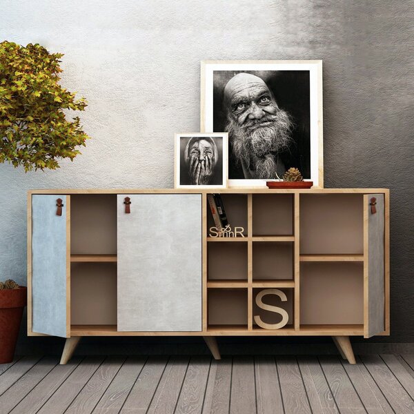 Hanah Home Console Oak White Prilika